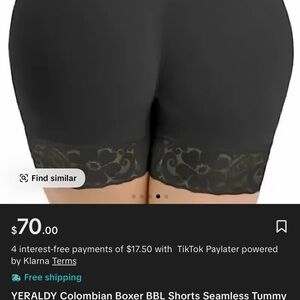 Black Seamless Tummy Control Shorts